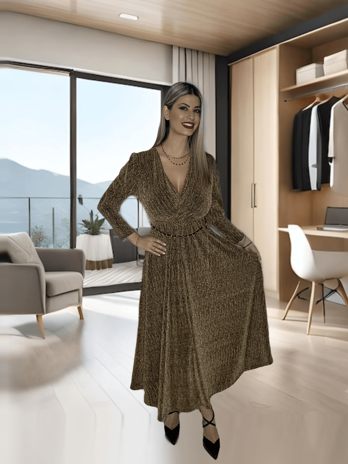 Φόρεμα maxi wyn- 8 χρώματα